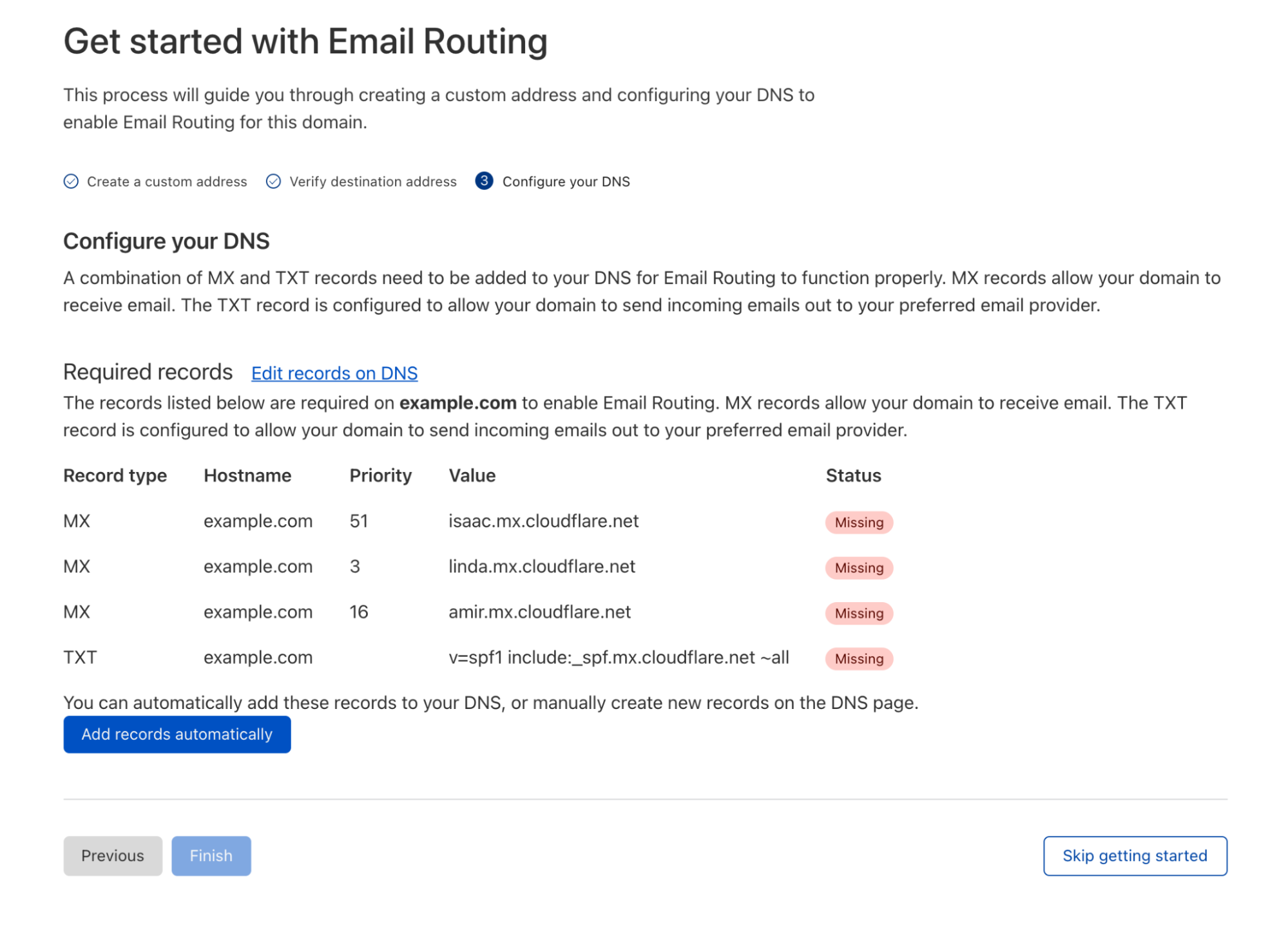 Переход на маршрутизацию электронной почты Cloudflare