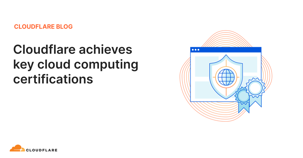 Cloudflare achieves key cloud computing certifications — and there’s more to come