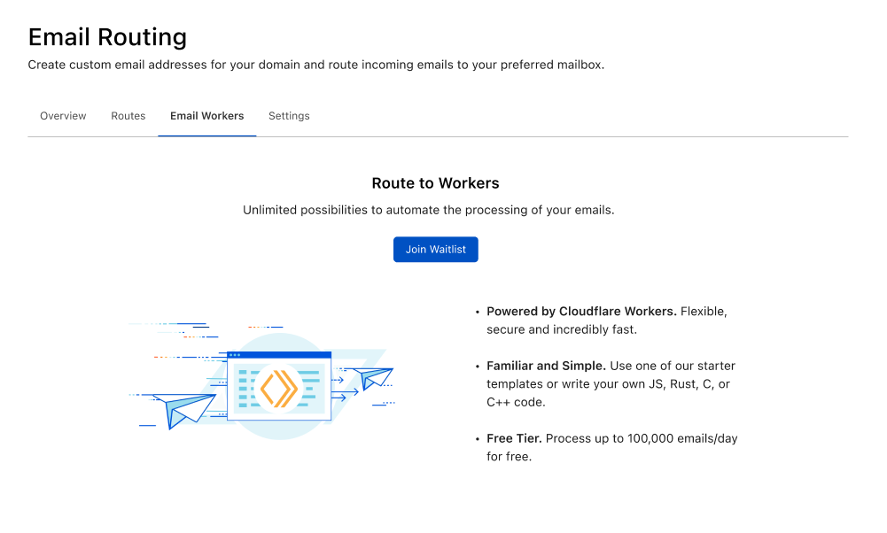 Route to Workers, automate your email processing
