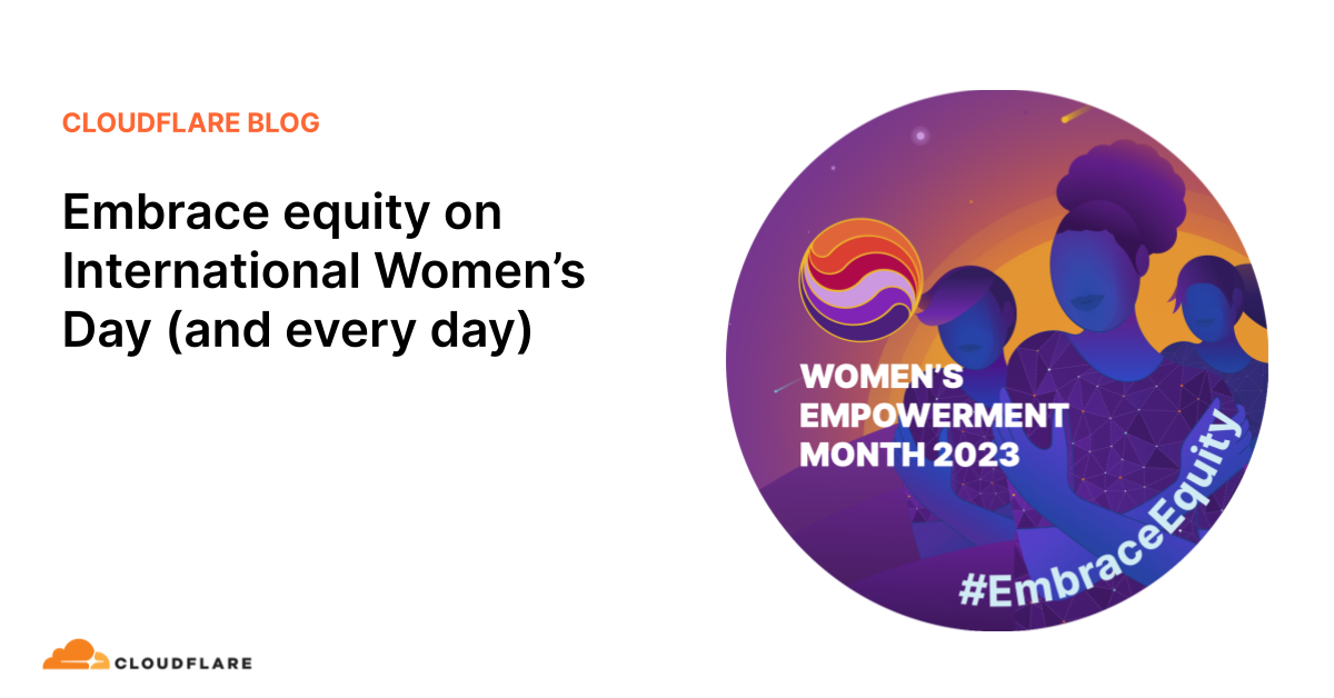 EmbraceEquity: Wednesday marks International Women's Day