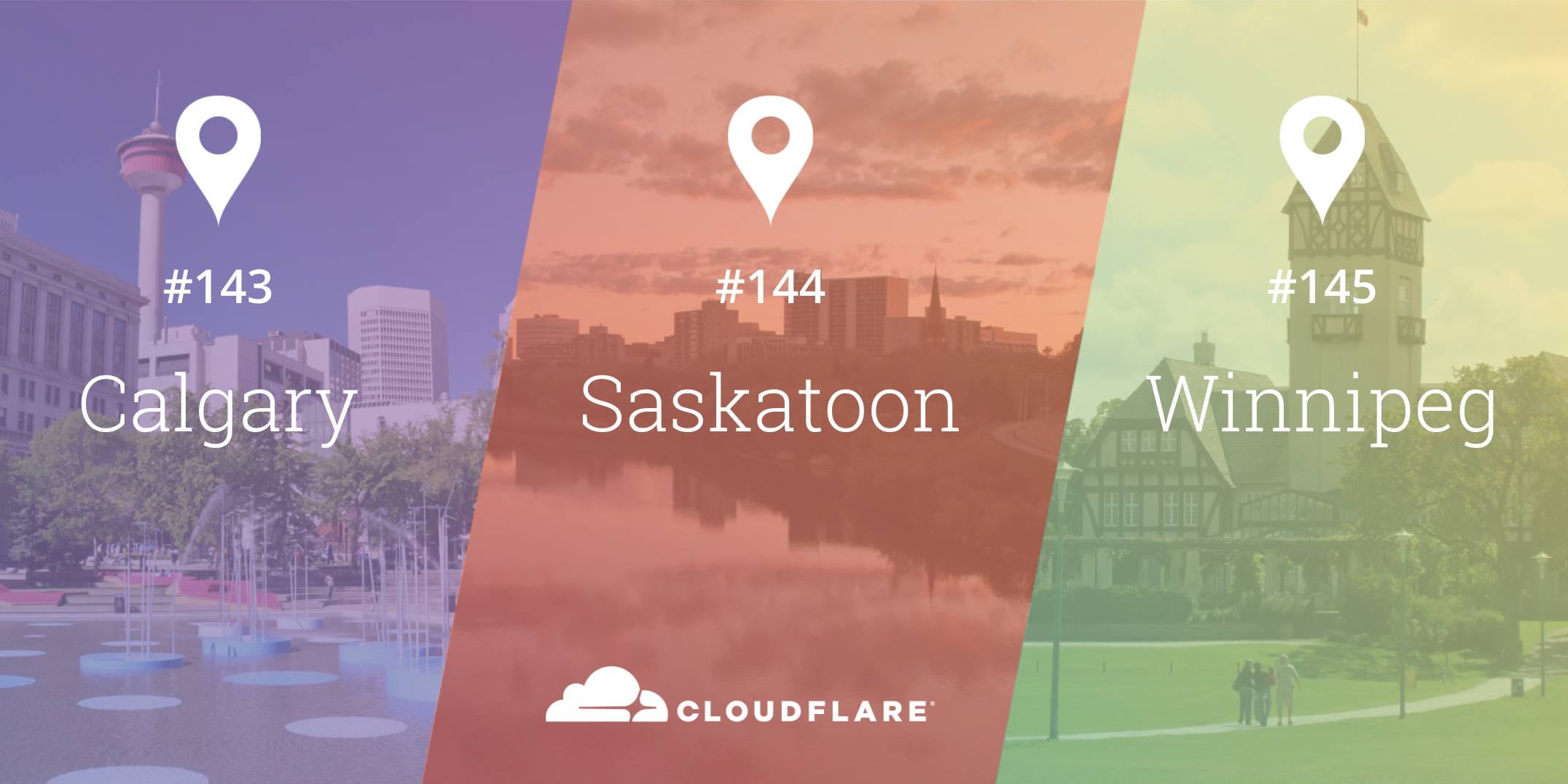 Cloudflare Arrives in the Canadian Prairies! Welcome Calgary, Saskatoon and Winnipeg