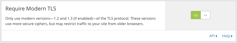 Deprecating TLS 1.0 and 1.1 on api.cloudflare.com