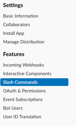 Slack: Select Slash Command