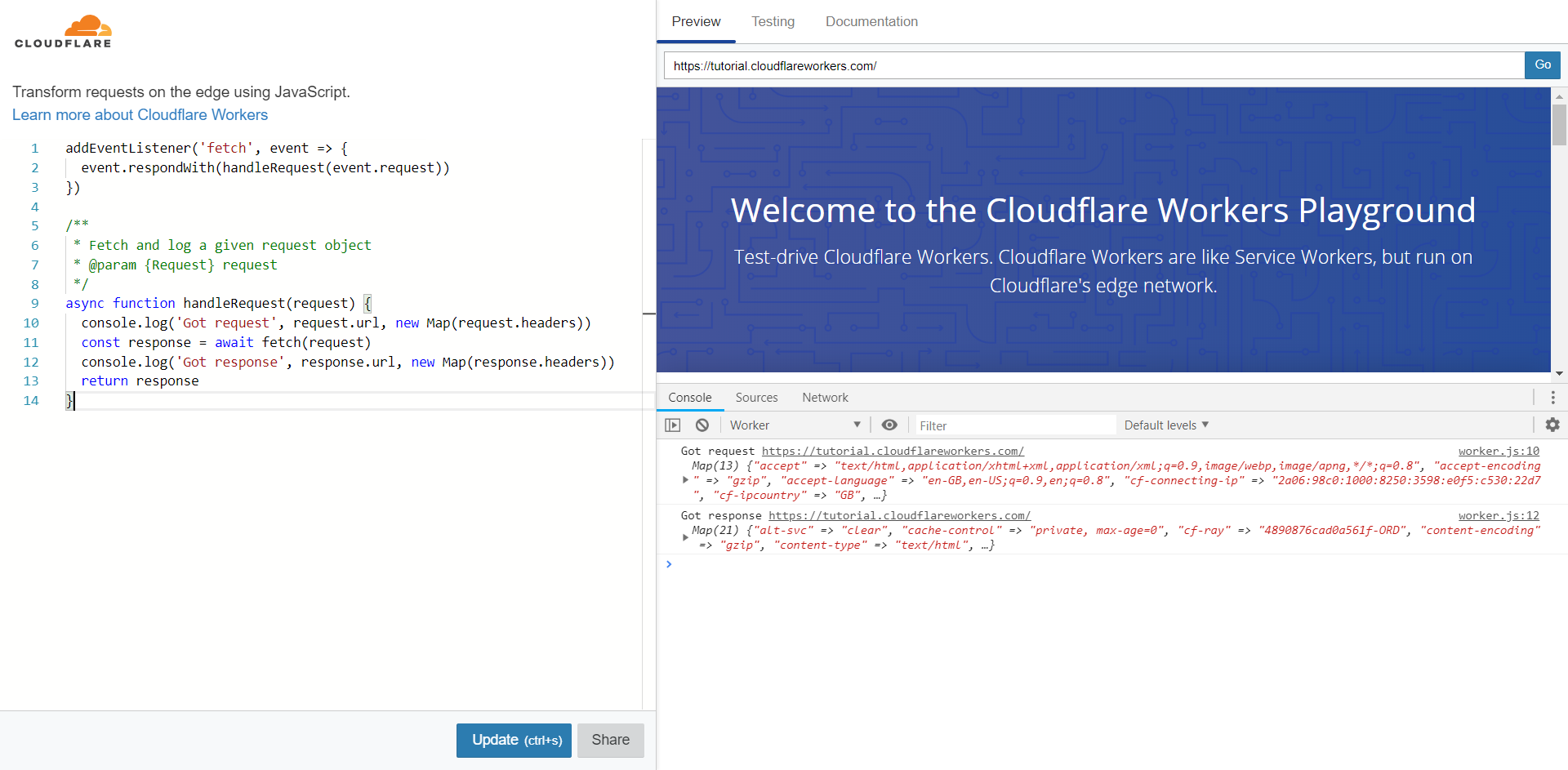 Improving request debugging in Cloudflare Workers