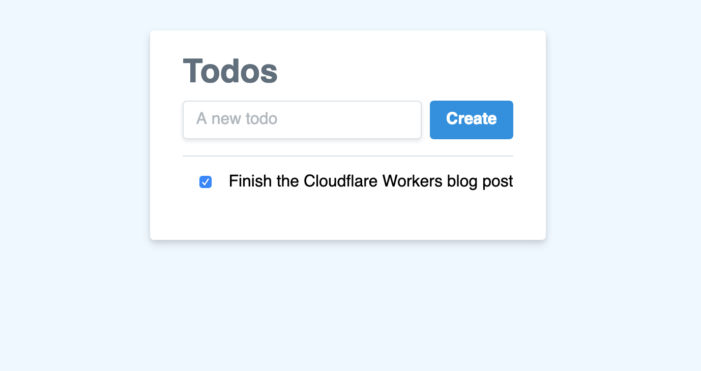 Building a To-Do List with Workers and KV