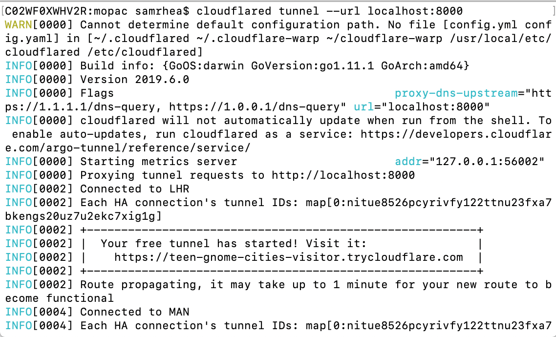 cloudflare tunnel v2ray