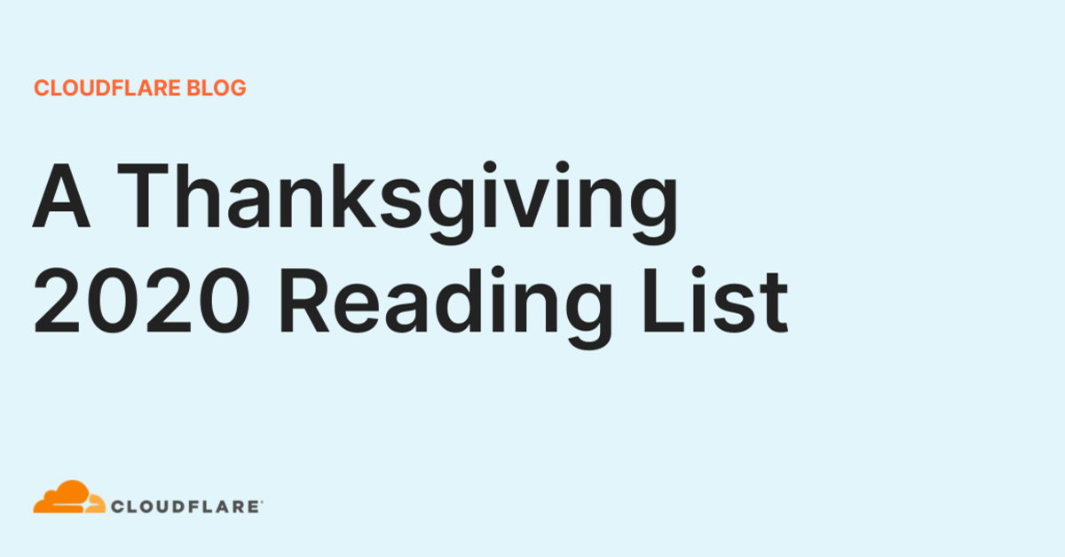 A Thanksgiving 2020 Reading List