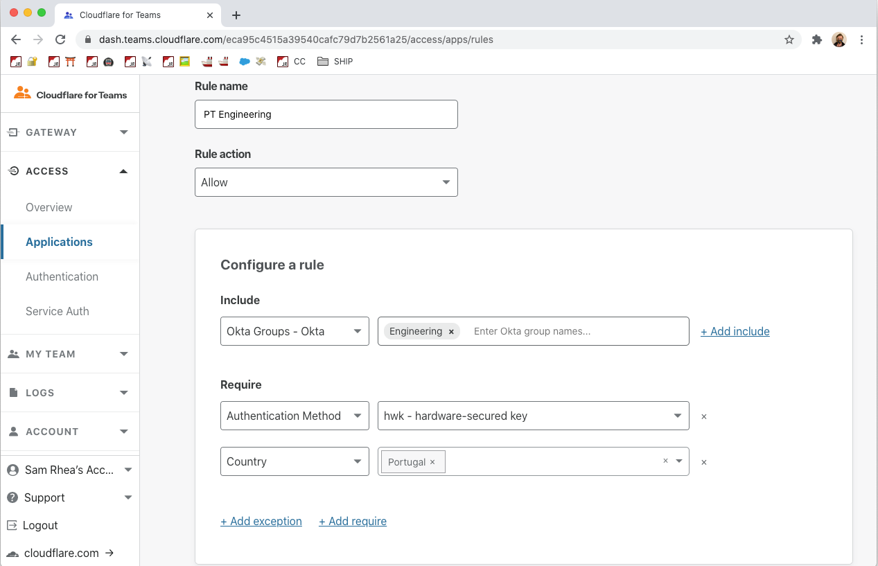 Integrating Cloudflare Gateway and Access