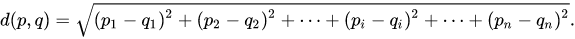 Computing Euclidean distance on 144 dimensions