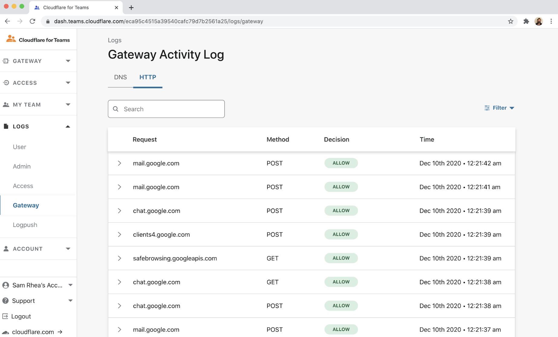 Cloudflare Access Noise