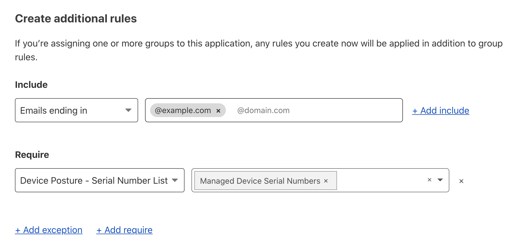 Build Zero Trust rules with managed devices