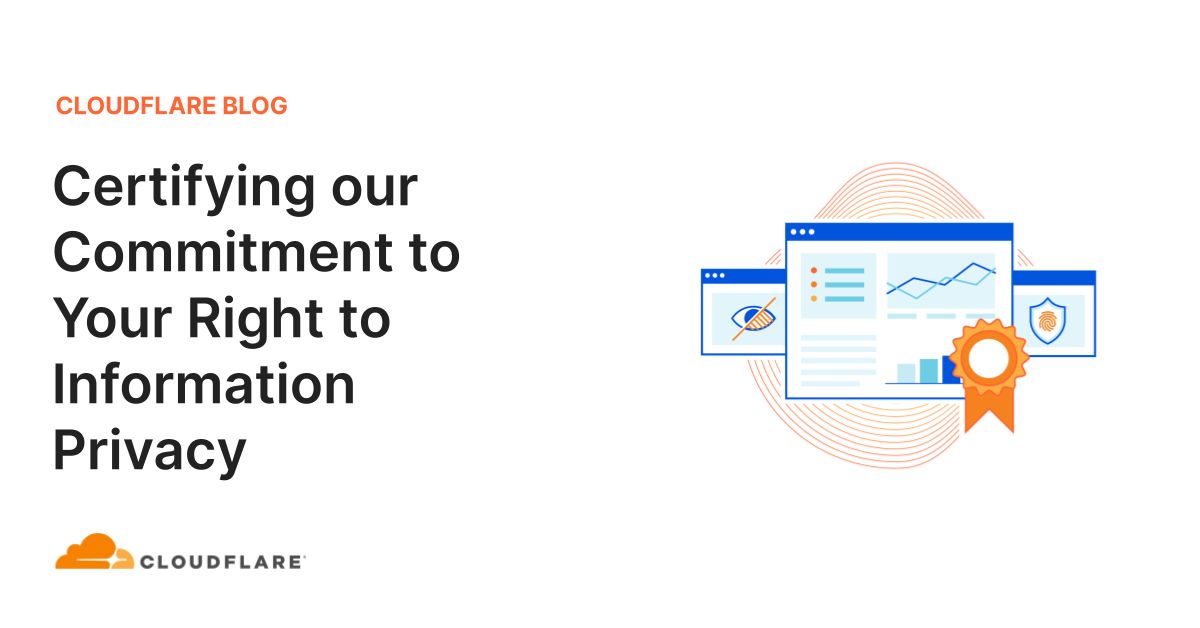 Certifying our Commitment to Your Right to Information Privacy