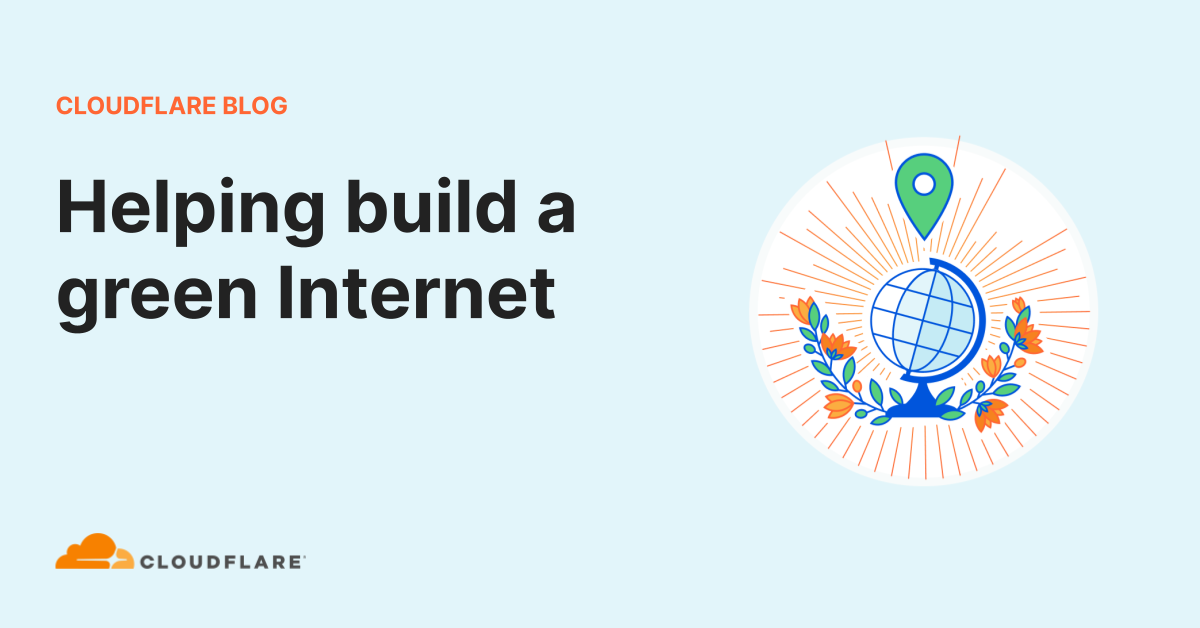 Helping build a green Internet