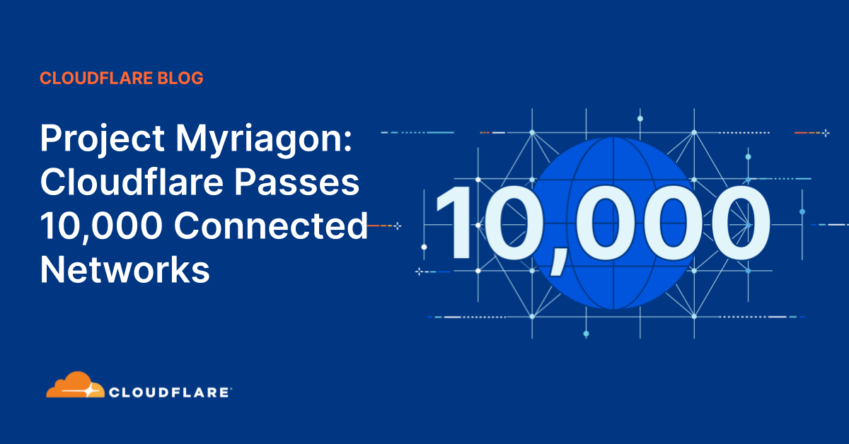 Project Myriagon: Cloudflare Passes 10,000 Connected Networks