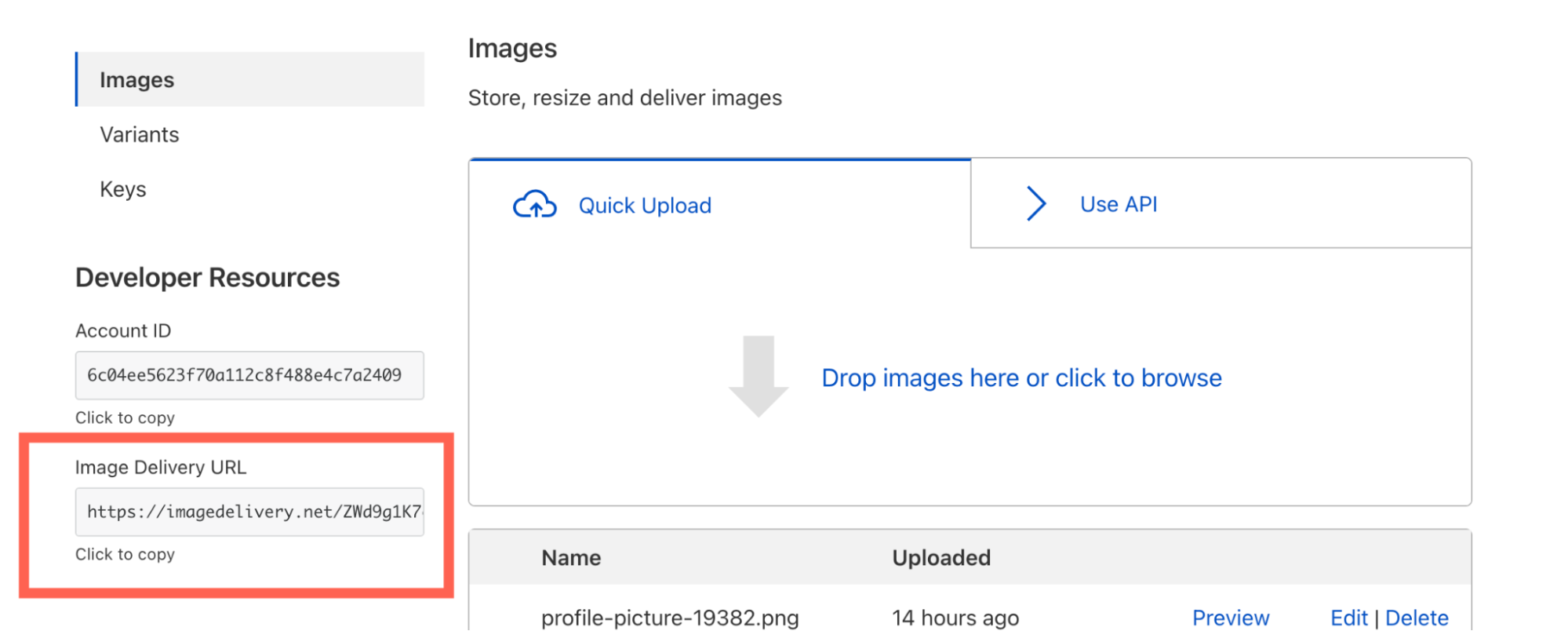 Serving images with Cloudflare Images