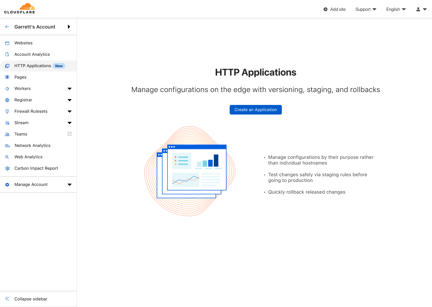 Version and Stage Configuration Changes with HTTP Applications in Beta