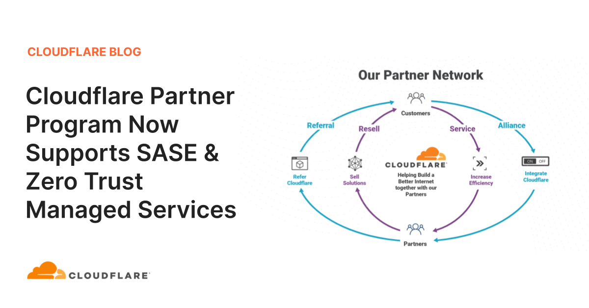 Cloudflare Partner Program Now Supports SASE & Zero Trust Managed Services