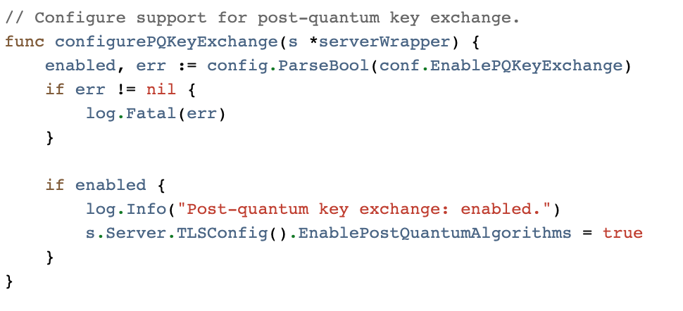 usage post-quantum API for rustls.