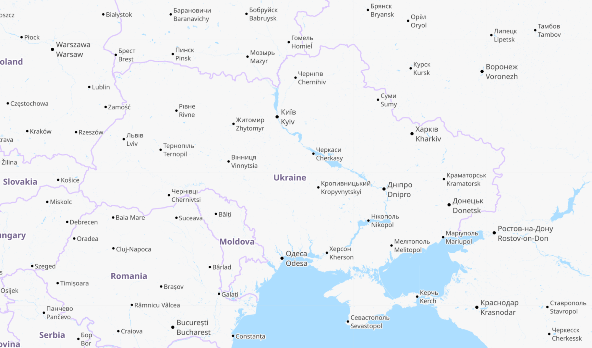 Internet traffic patterns in Ukraine since February 21, 2022