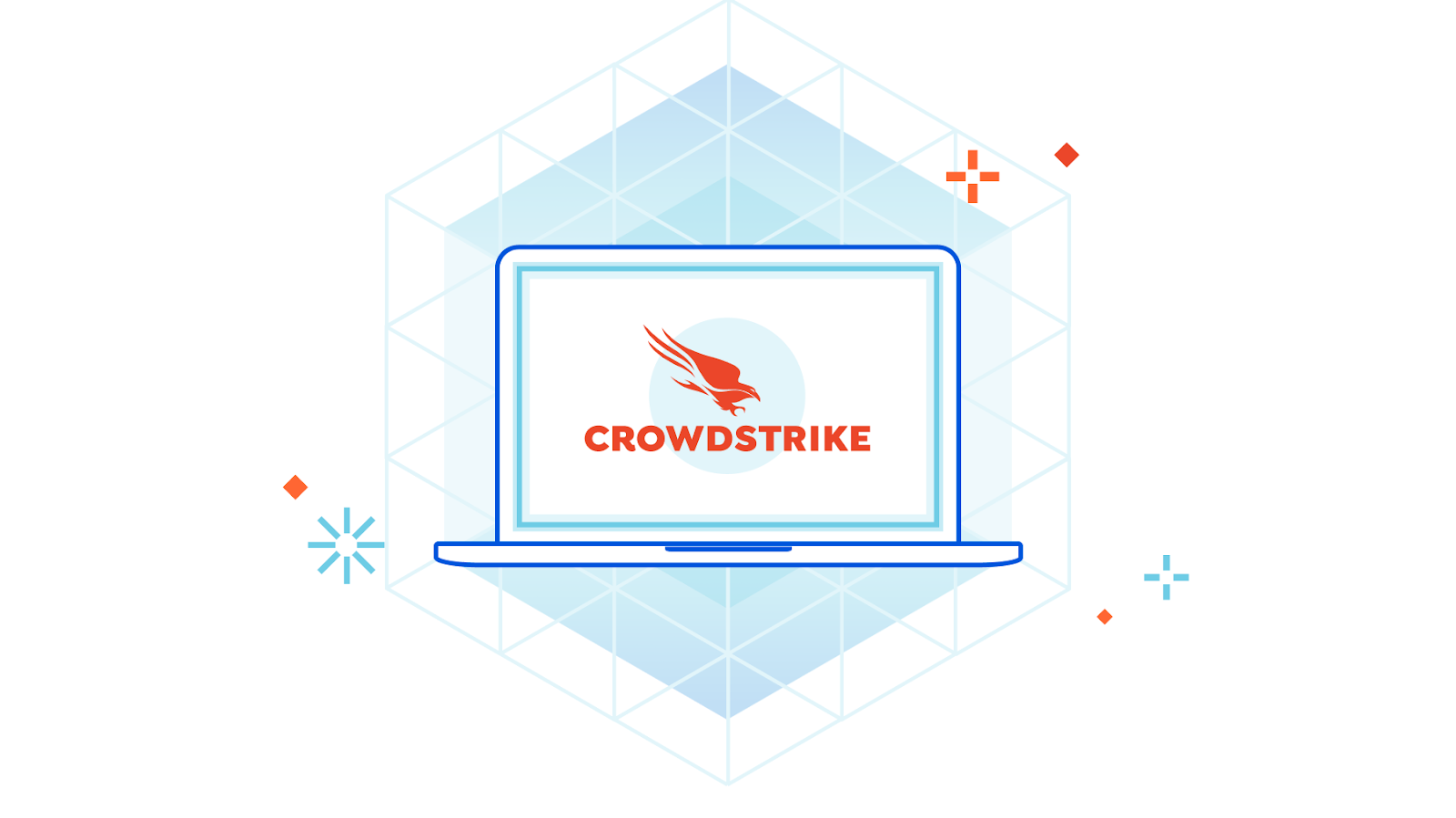 Graphic depicting CrowdStrike and Cloudflare partnership.