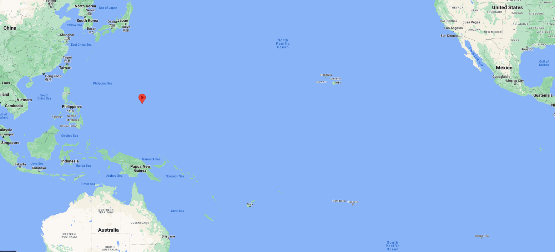 Figure 1: Guam Geographical Location.