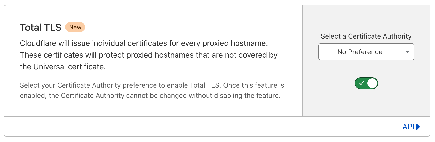 Total TLS: TLS в один клик для каждого имени хоста, которое у вас есть.