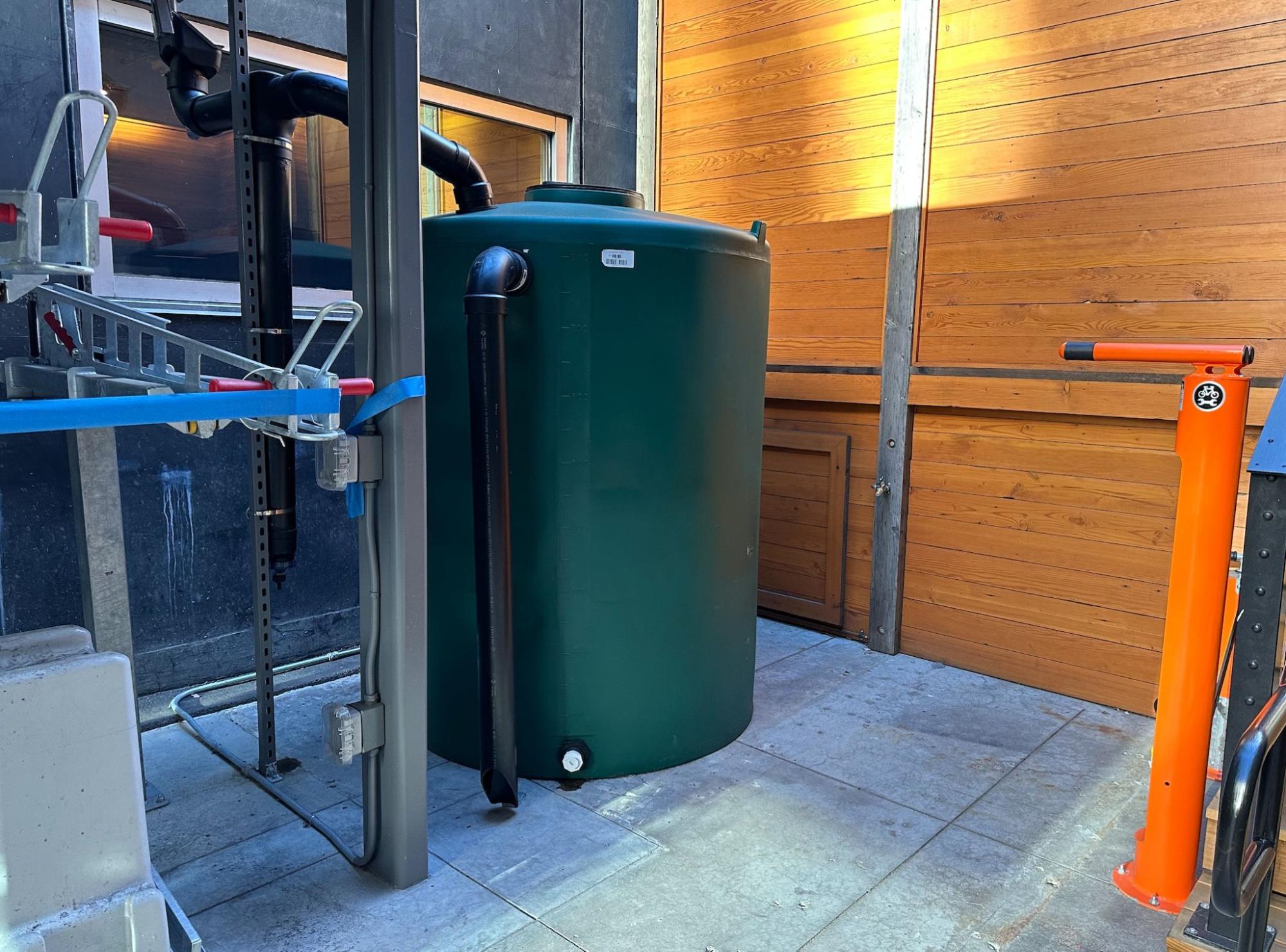 Rainwater harvesting system at our San Francisco office