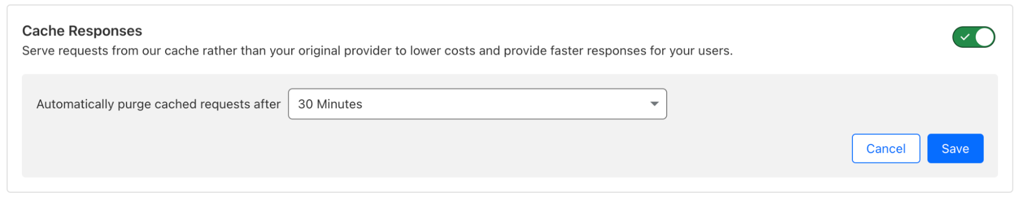 Set up rules for caching requests